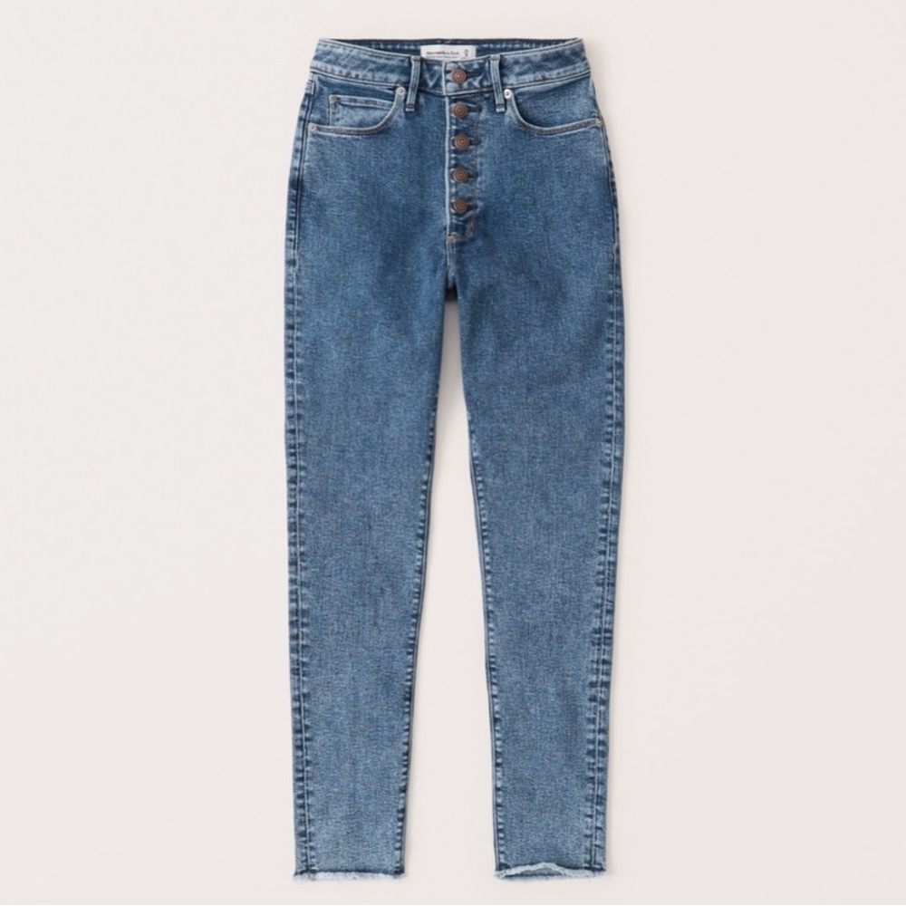 Abercrombie & Fitch High Rise Super Skinny Ankle Jean